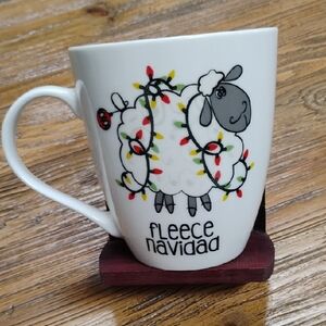 Large Pfaltzgraff Coffee Mug Fleece Navidad Euc